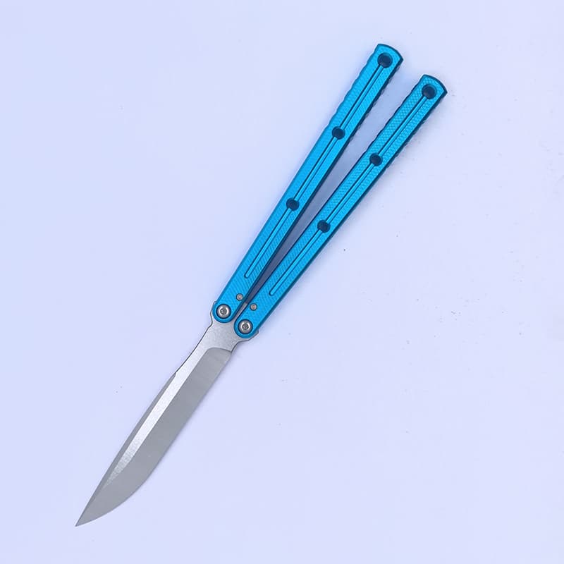 TITUS Kraken Side Slot Hollowed blue handle reblade
