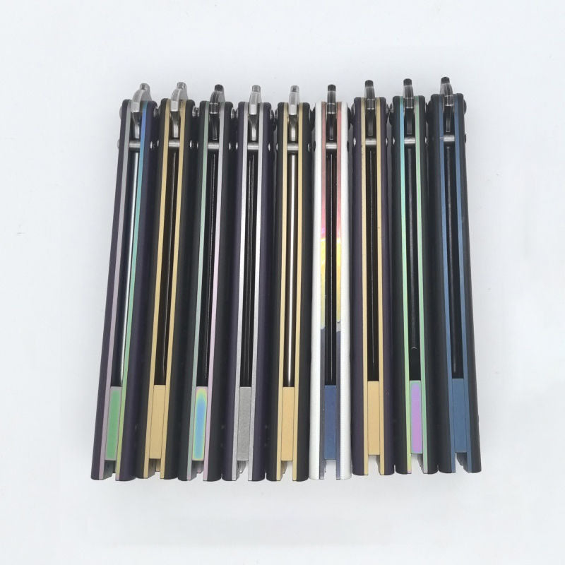 TITUS Rep G10 Lined Titanium handles