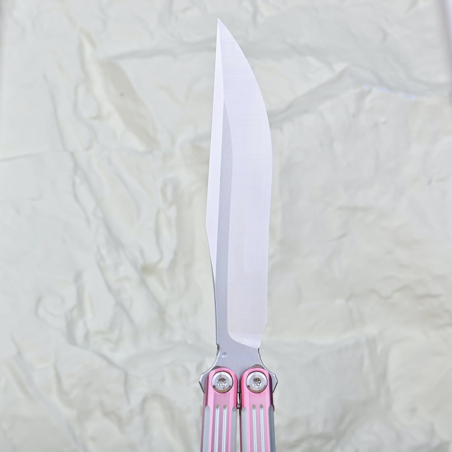 TITUS Orion Bailisong Butterfly Knife 7075 Aluminum Channel Handle VG10 Blade Bushing System Jilt Free-swinging Knives