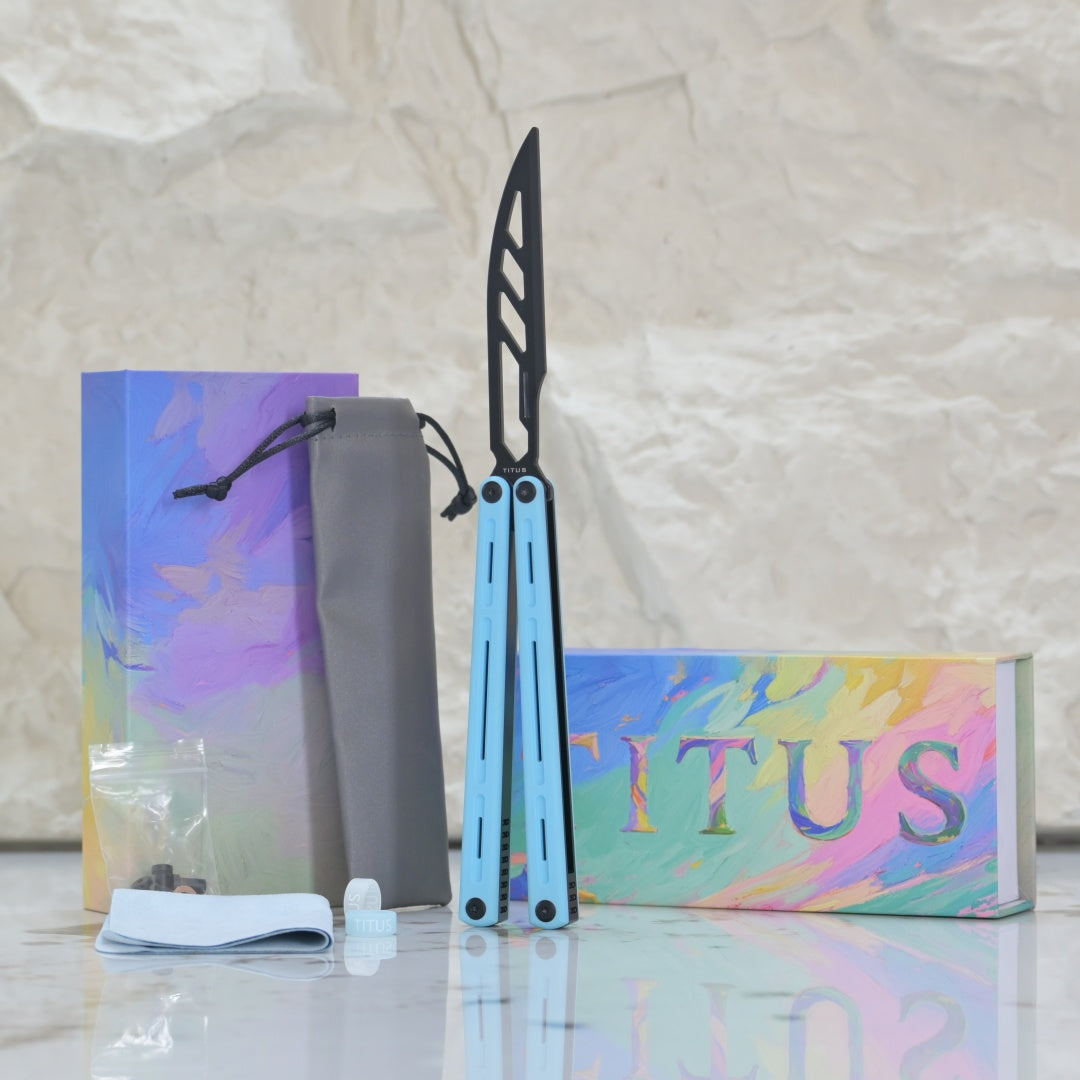 TITUS Egrets Trainer Knife Bailisong Butterfly