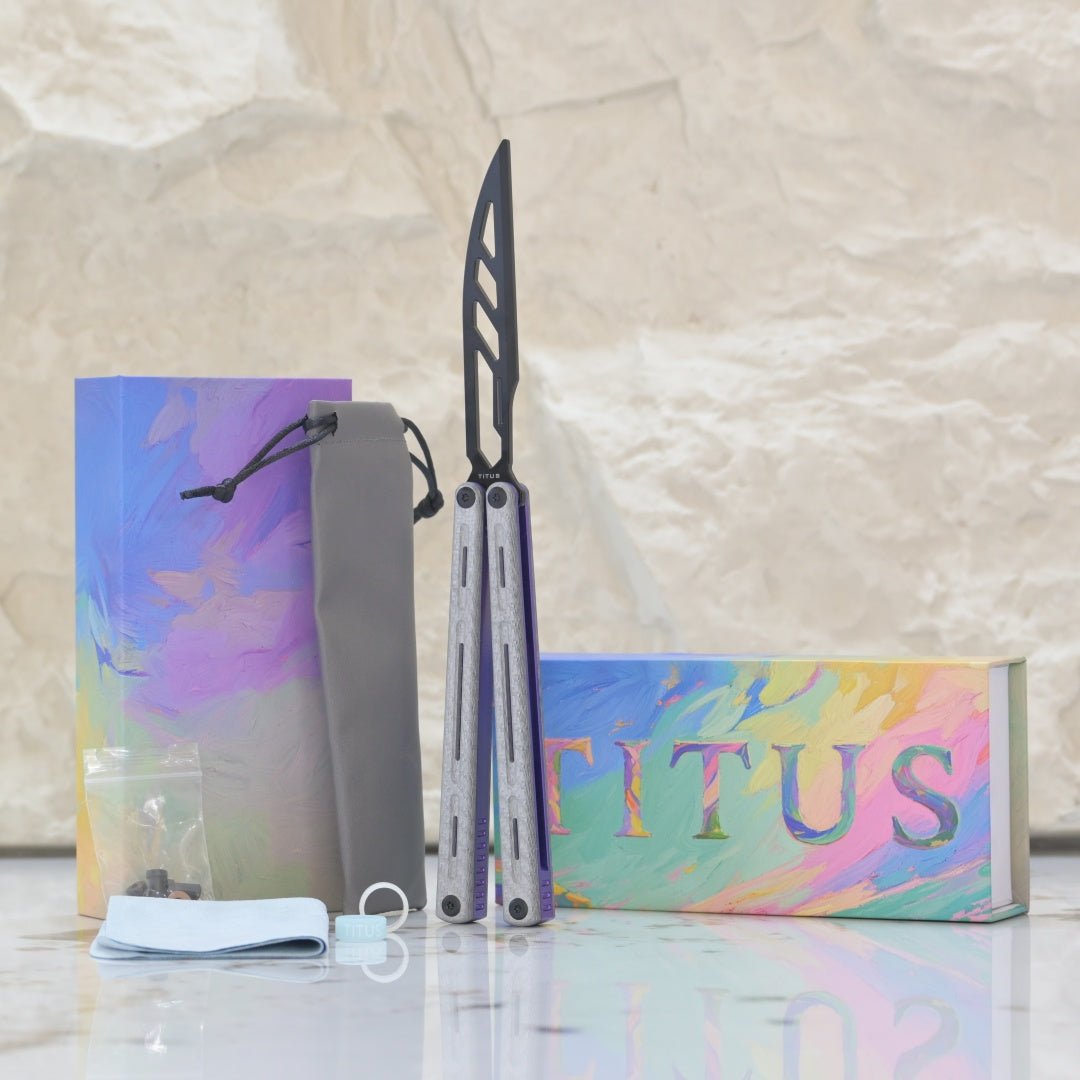 TITUS Egrets Trainer Knife Bailisong Butterfly