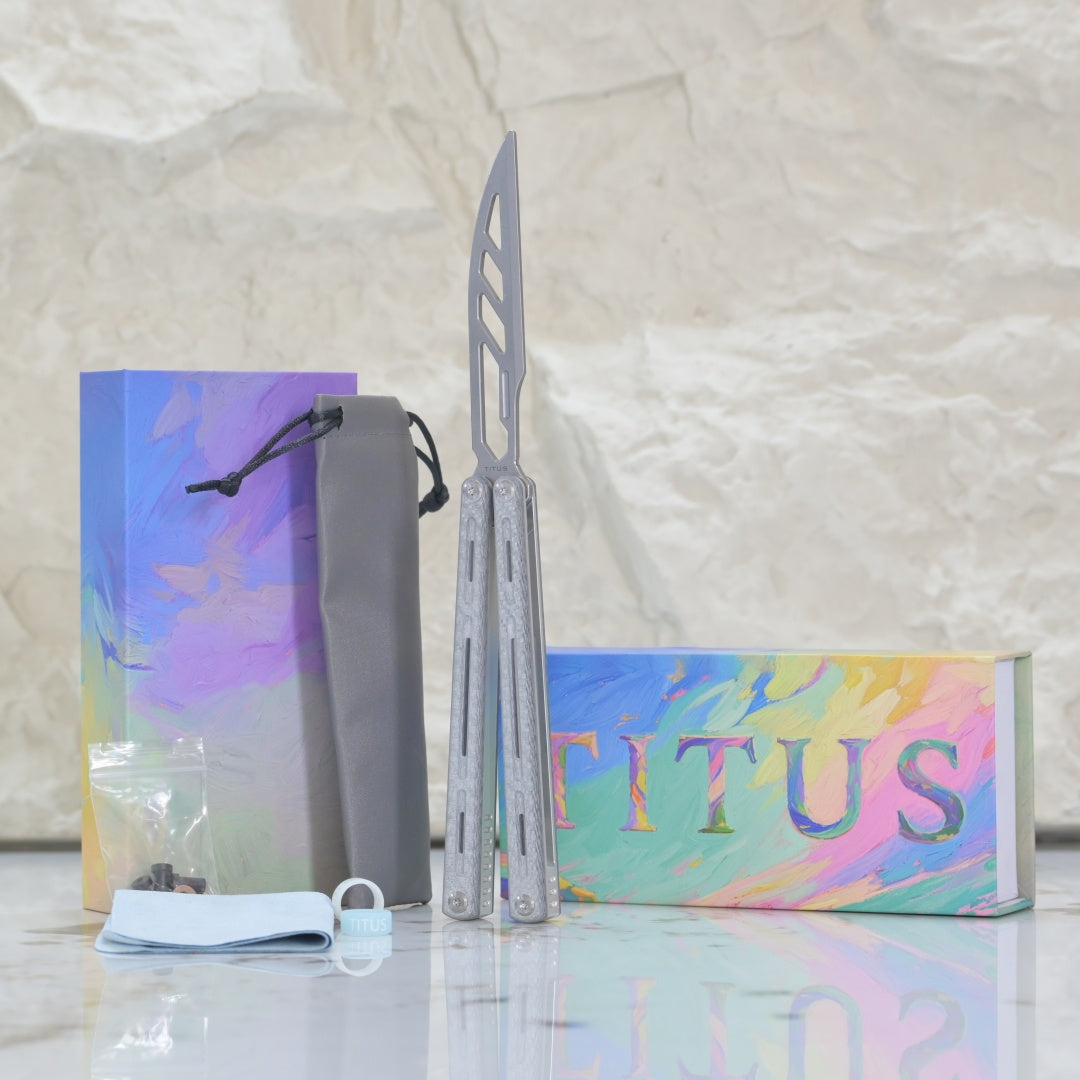 TITUS Egrets Trainer Knife Bailisong Butterfly