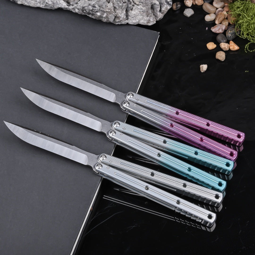TITUS Kraken Bailisong Butterfly Trainer Knife Bushing System Jilt Free-swinging Knives