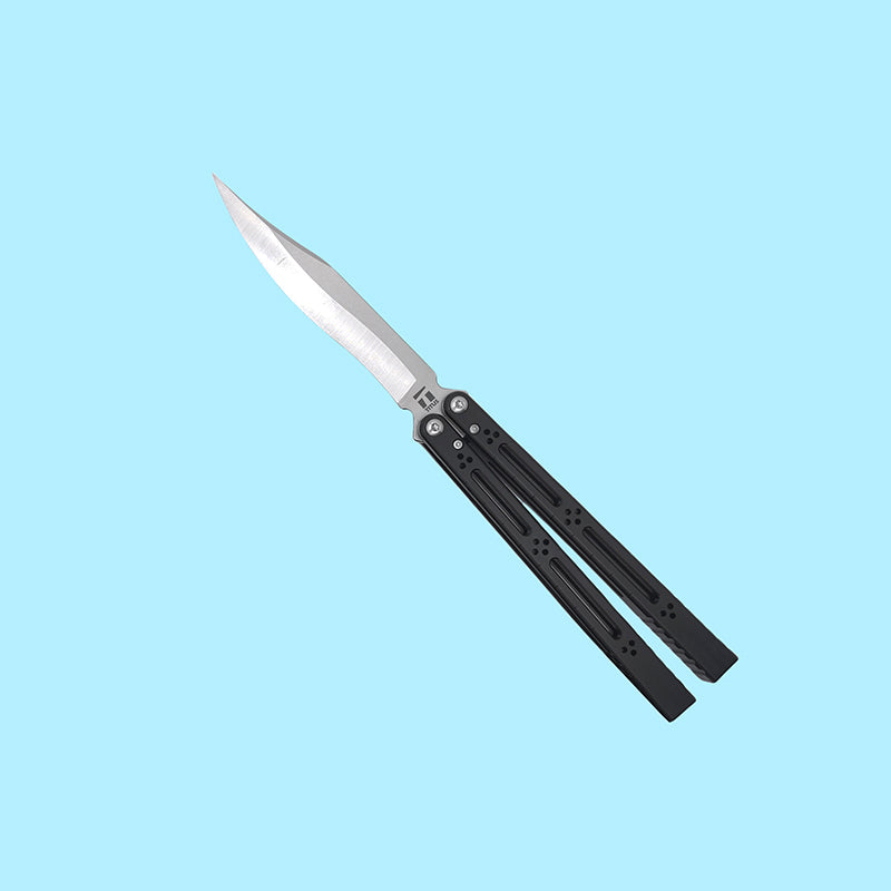 TITUS Basilisk V3 Bailisong Butterfly Trainer Knife Tuning Fork VG10 Bowie 7075 Aluminum+G10 Channel Handle Bushing System Jilt Free-swinging Knives