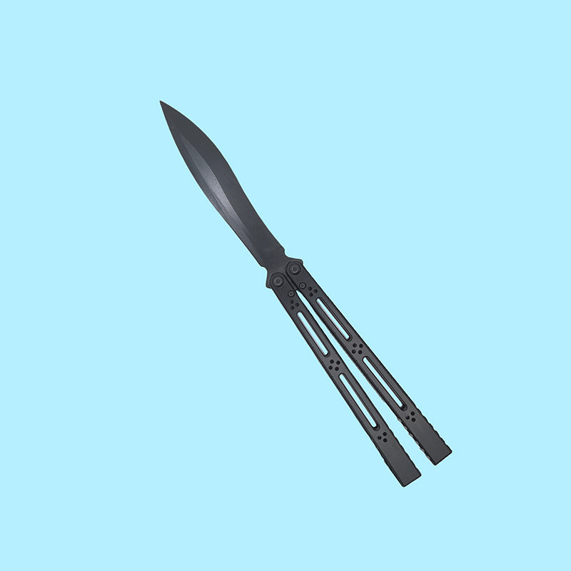 TITUS Basilisk V3 Bailisong Butterfly Trainer Knife Tuning Fork VG10 Bowie 7075 Aluminum+G10 Channel Handle Bushing System Jilt Free-swinging Knives