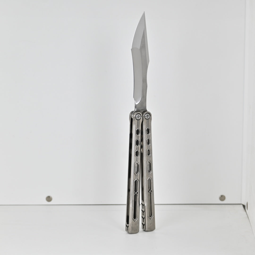 TITUS Echo Bailisong Butterfly Knife Titanium Handle VG10 Blade Bushing System Jilt Free-swinging Knives