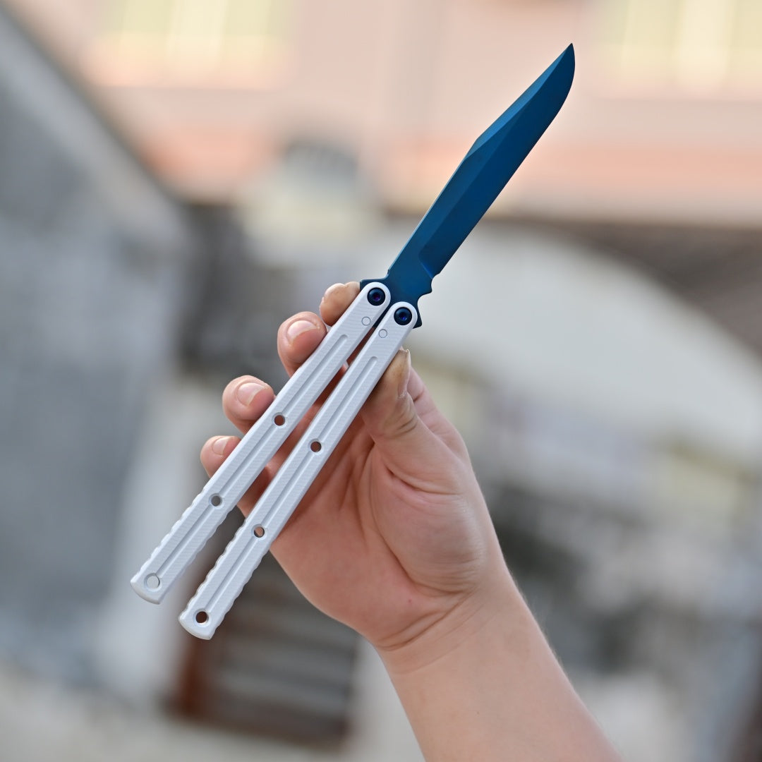 Krake raken  Winter Limited Edition Titanium‑blue Coated Blade