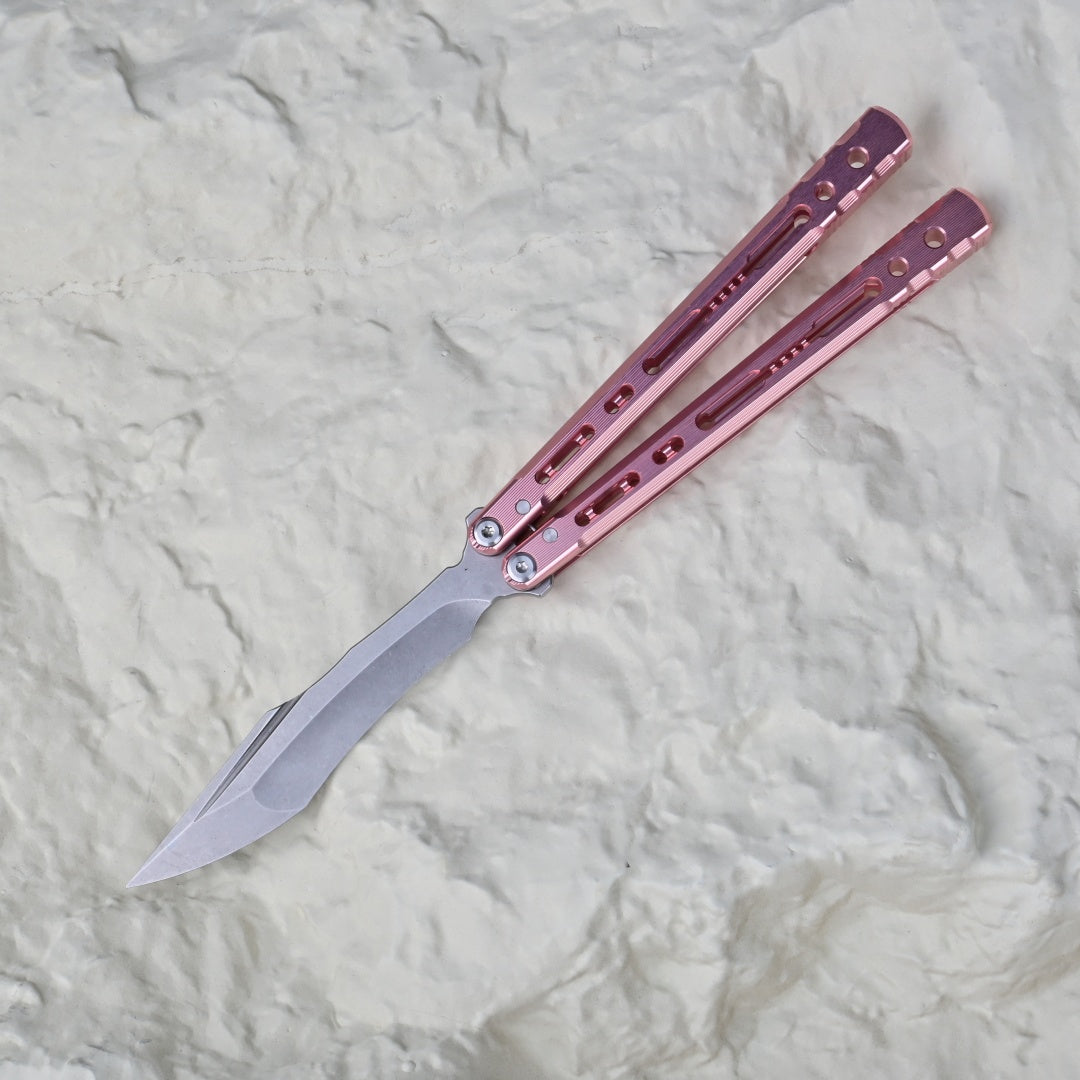 TITUS Sirius K VG10 blade Bailisong Butterfly Knife  7075 Aluminum Channel Handle  Bushing System Jilt Free-swinging Knives