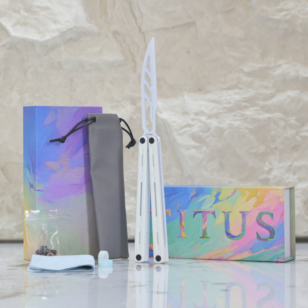 TITUS Egrets Trainer Knife Bailisong Butterfly
