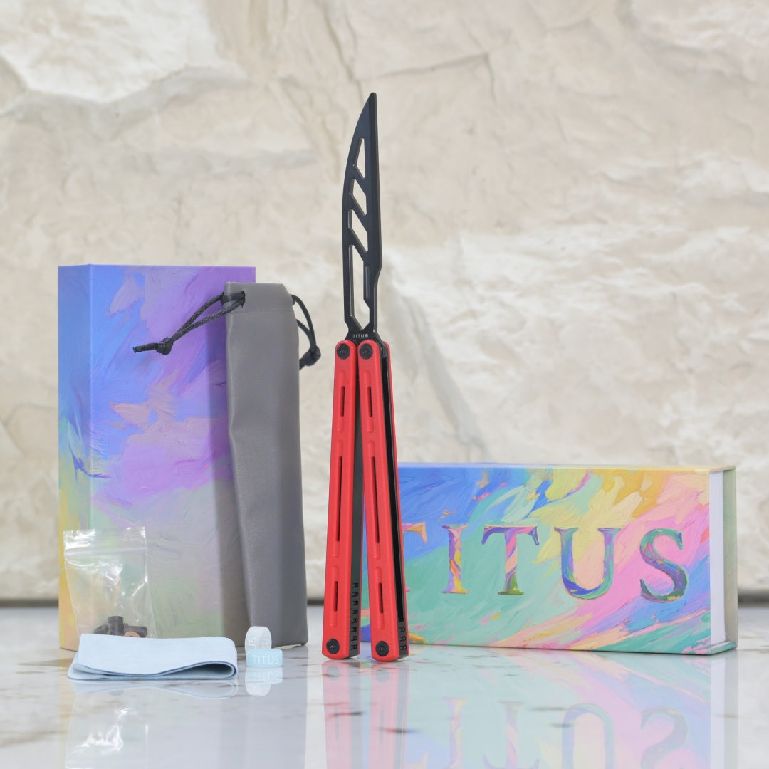 TITUS Egrets Trainer Knife Bailisong Butterfly
