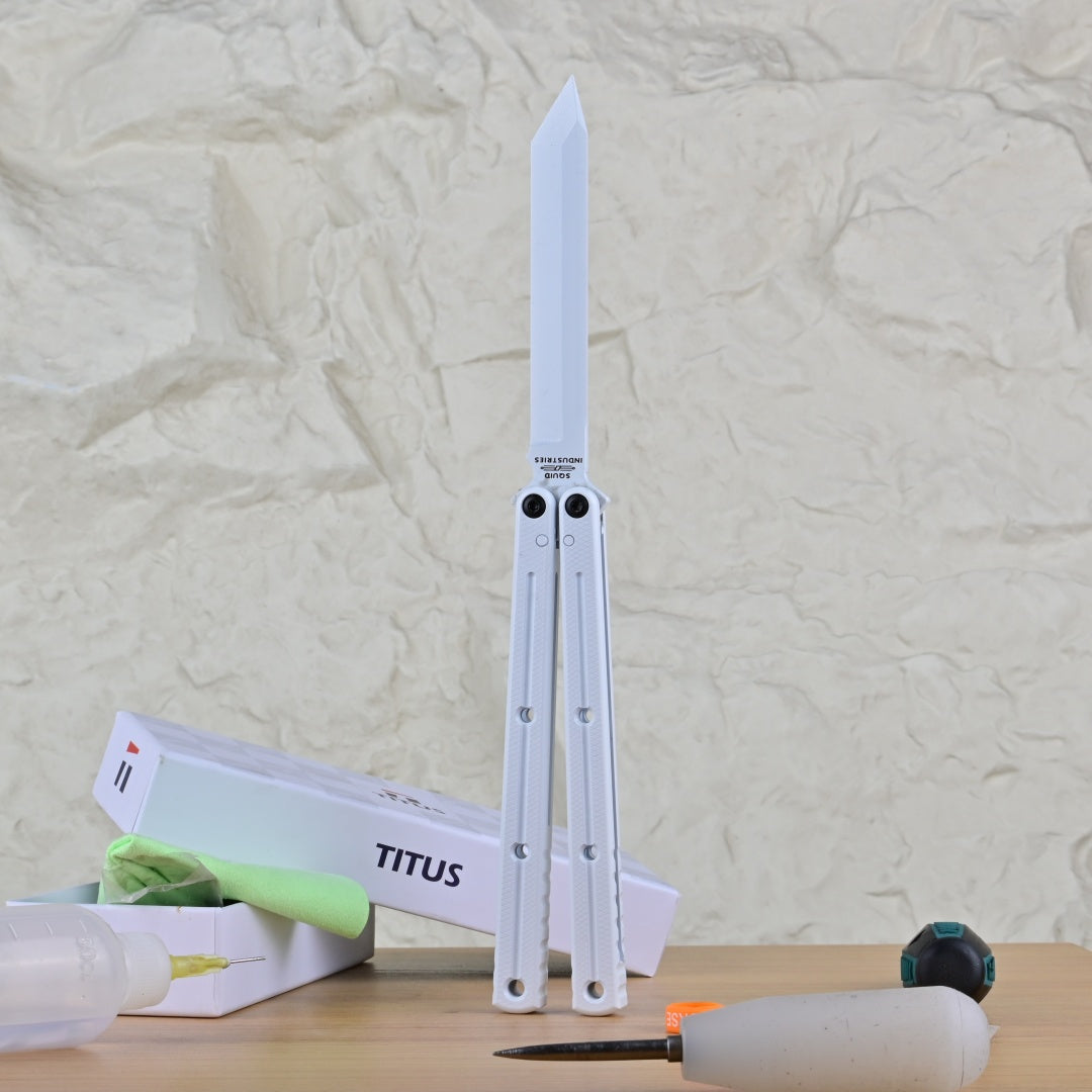 TITUS Krake Raken Ceramic Spray‑Painted White Bailisong