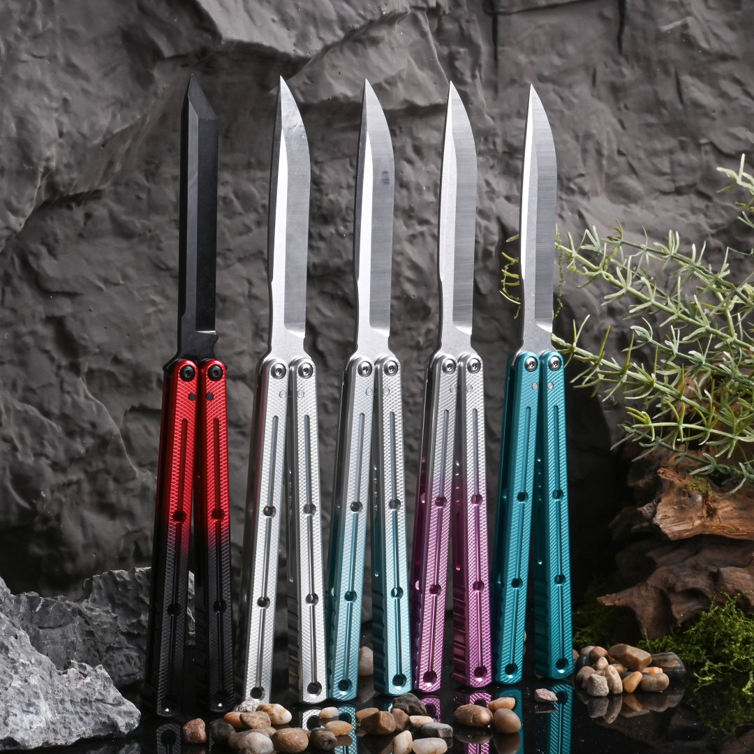 TITUS Kraken Bailisong Butterfly Trainer Knife Bushing System Jilt Free-swinging Knives