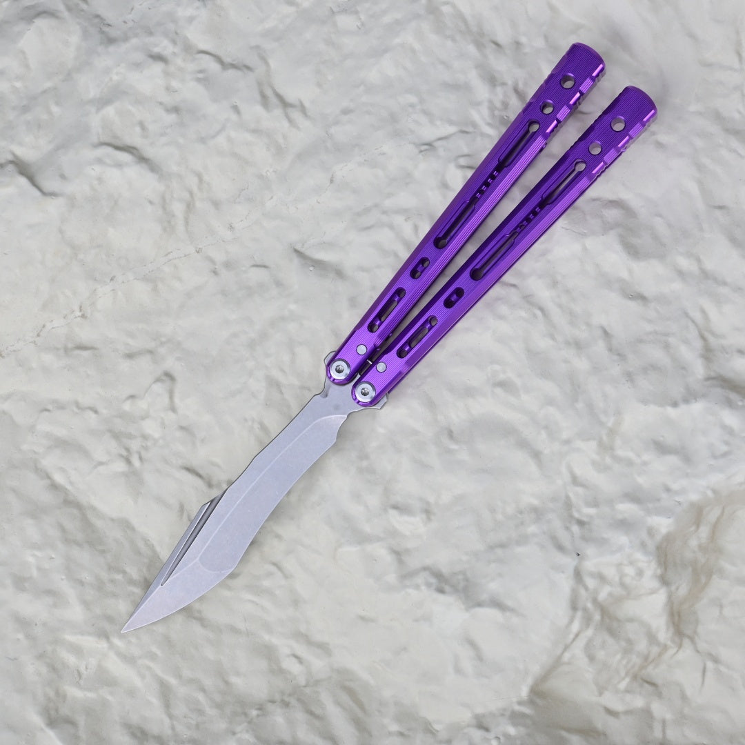 TITUS Sirius K VG10 blade Bailisong Butterfly Knife  7075 Aluminum Channel Handle  Bushing System Jilt Free-swinging Knives