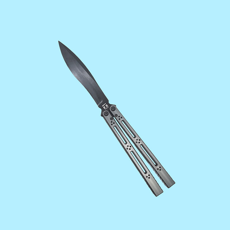TITUS Basilisk V3 Bailisong Butterfly Trainer Knife Tuning Fork VG10 Bowie 7075 Aluminum+G10 Channel Handle Bushing System Jilt Free-swinging Knives