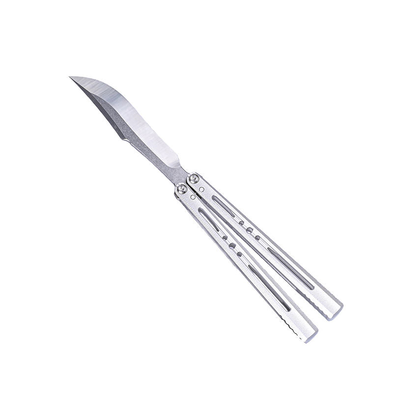 TITUS Renard Bailisong Butterfly Knife Ceramic Surface 7075 Aluminum Channel Handle VG10 Blade Bushing System Jilt Free-swinging Knives